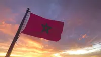Ilustrasi bendera Maroko. (Unsplash)