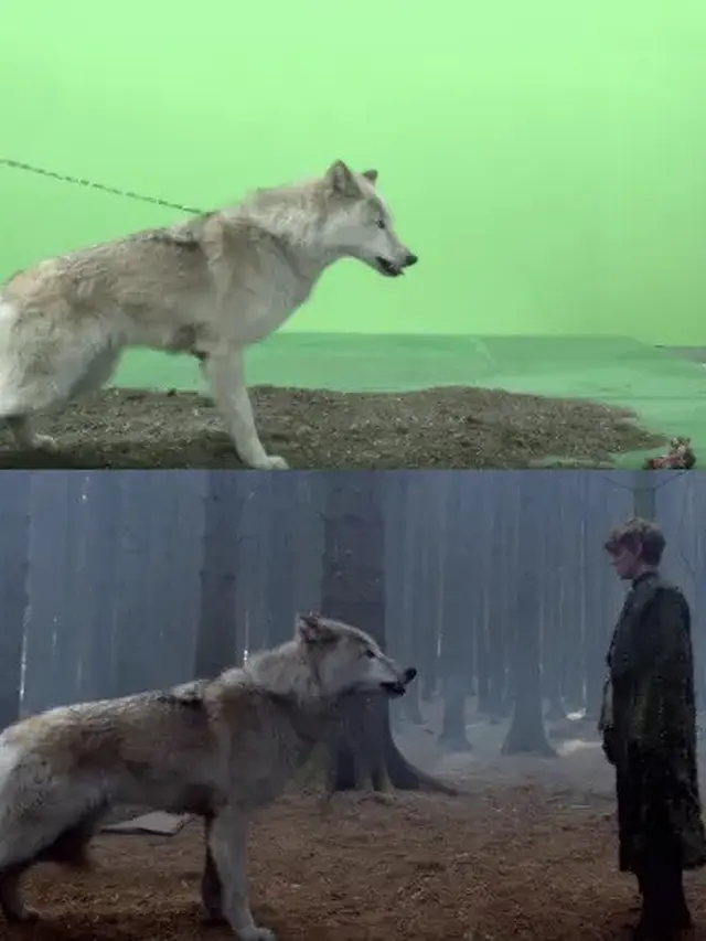Proses syuting Game of Thrones memanfaatkan teknik chroma key atau green screen.