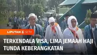 Terkendala masalah visa, lima jemaah haji asal Lampung mesti menunda keberangkatannya ke Tanah Suci. Jemaah haji yang belum bisa berangkat ke Tanah Suci, saat ini berada di Asrama Haji Bandar Lampung.