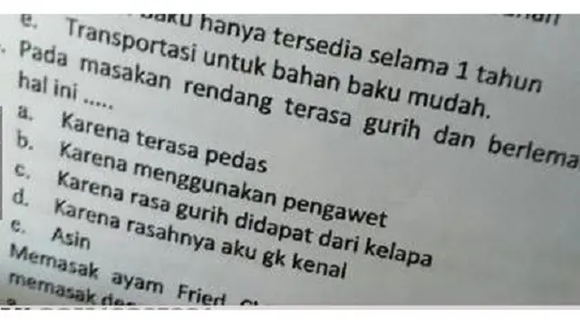 6 Soal Ujian Terlalu Sulit Dijawab Ini Bikin Murid Mikir Keras