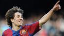 Bojan Krkic (Barcelona) di posisi ke-5. Mampu mencetak gol saat berusia 17 tahun 218 hari saat Barcelona bertandang ke markas Schalke dalam leg pertama babak perempatfinal Liga Champions musim 2007/2008 pada 1 April 2008. Hasil akhir, Barcelona menang 1-0 atas Schalke. (AFP/Lluis Gene)