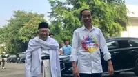 Bakal pasangan capres dan cawapres Joko Widodo (Jokowi) dan Ma'ruf Amin menjalani tes kesehatan di RSPAD, Jakarta (Liputan6.com/ Yunizafira Putri)