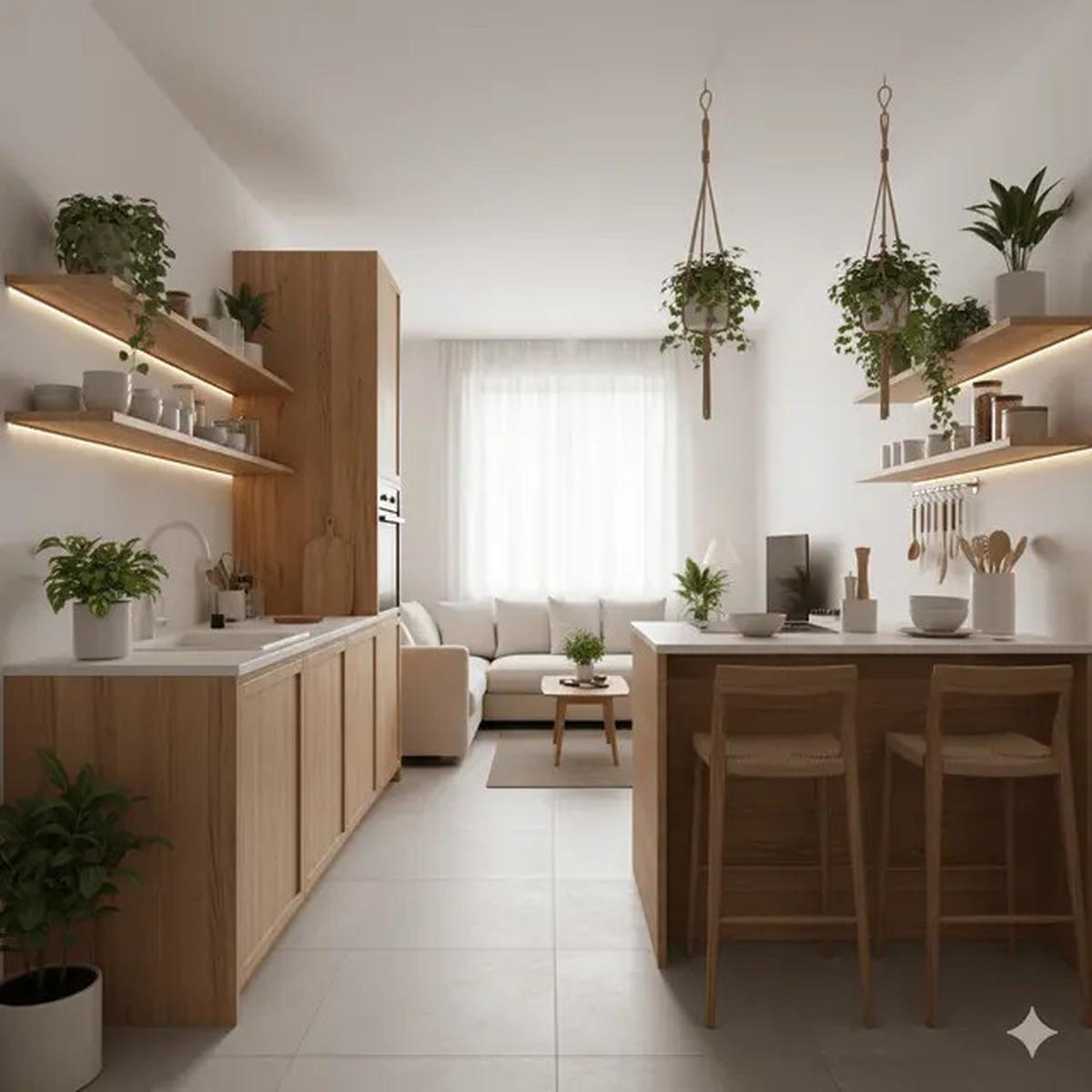 6 Desain Dapur Rumah Sempit Tanpa Sekat dengan Konsep Terbuka Modern