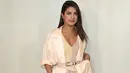 Aktris Bollywood, Priyanka Chopra berpose ketika menghadiri gala tahunan Hammer Museum di Los Angeles, 14 Oktober 2017. Aktris berusia 35 tahun ini kasual dengan pilihan pakaian Bottega Veneta. (Jordan Strauss/Invision/AP)