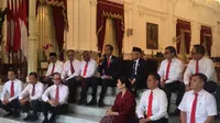 Presiden Jokowi mengumumkan 12 nama wakil menteri di Istana, Jumat (25/10/2019) (Liputan6.com/ Lizsa Egeham)