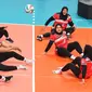 Tim voli duduk putri Indonesia mengalahkan Kamboja di ASEAN Para Games 2022. (Istimewa)