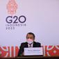 Gubernur Bank Indonesia Perry Warjiyo dalam Forum G20 di Bali (dok: Bank Indonesia)