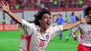 Sial Bagi Italia, Korea Selatan berhasil mencetak gol kemenangan hanya 3 menit menjelang babak kedua perpanjangan waktu usai, tepatnya di menit ke-117 melalui Ahn Jung-hwan. (AFP/Choi Jae-ku)