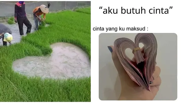 Potret Bentuk Hati Nyeleneh Ini Kocak. (Sumber: Twitter/@jowoshitpost dan Instagram/id.dagelan)