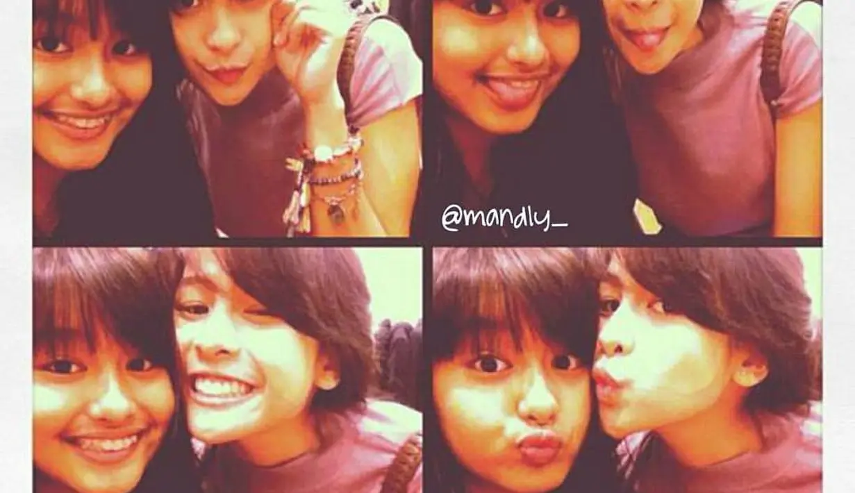 Maudy dan Amanda pun menjadi sibling goals karena sama-sama cantik, pintar, berbakat dan saling menyayangi. (Instagram @mandly_)