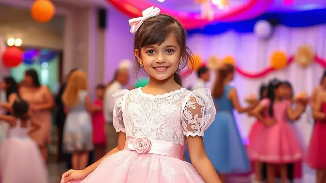 Model Baju Pesta Anak Brokat