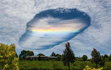 Fotografer Australia abadikan fenomena lubang awan yang langka
