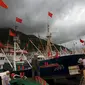 Kondisi pantai saat Topan Soudelor melanda Taiwan. (Reuters)