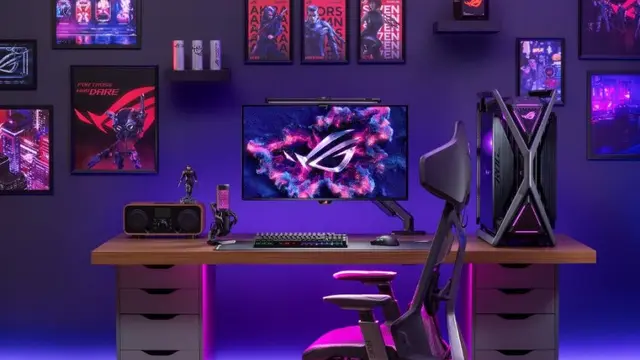 Asus luncurkan monitor ROG Aura Monitor Light Bar ALB01 di CES 2024. (Asus)