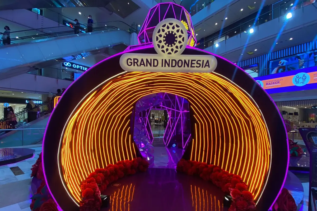 Imlek di Grand Indonesia bisa photobooth sekaligus dapat angpau
