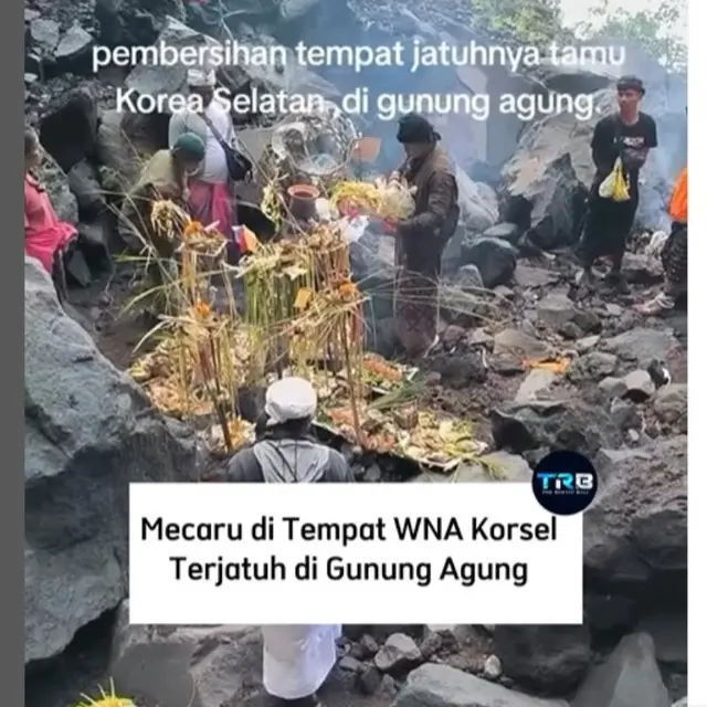 Upacara Penyucian Kembali Gunung Agung Digelar Usai Turis Korea Selatan Ditemukan Meninggal