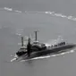 Kapal selam nuklir AS USS Michigan (Jo Jung-ho/Yonhap via AP)