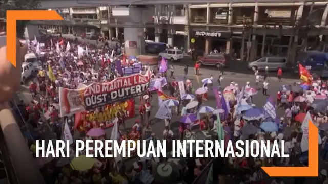 VIDEO: Unjuk Rasa Peringati Hari Perempuan Internasional