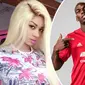 Paul Pogba dan kekasihnya Dencia (Entertain9ja)