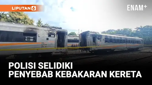 VIDEO: Polisi Masih Selidiki Penyebab Terbakarnya Kereta di Stasiun Yogyakarta