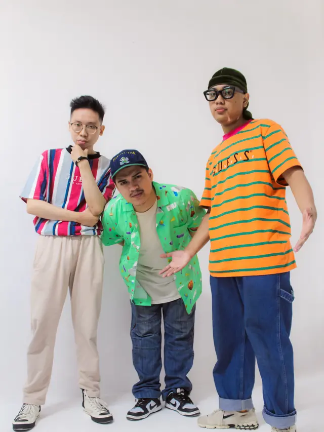 Penyanyi rap Vije Khant, Masyow dan Hazzle. (Foto: Dok. Koleksi Pribadi Vije Khant)