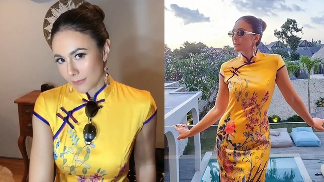 7 Potret Menawan Wulan Guritno Pakai Cheongsam, Tampil Makin Memesona
