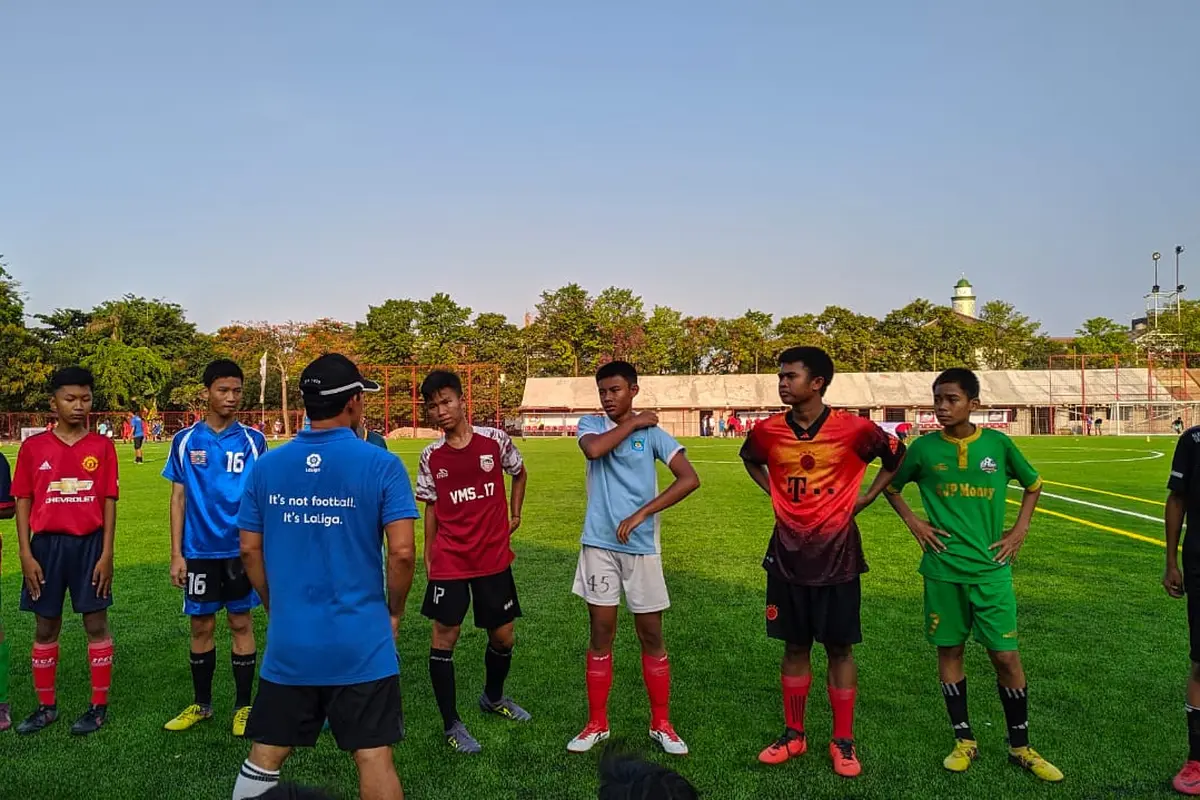 EDF LaLiga Trial in Pulomas, Minggu (29/9/2019), di Lapangan Persija Pulomas, Jakarta Timur.