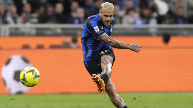 Foto: Gol Semata Wayang Dimarco Bawa Inter Milan Singkirkan Juventus dari Coppa Italia