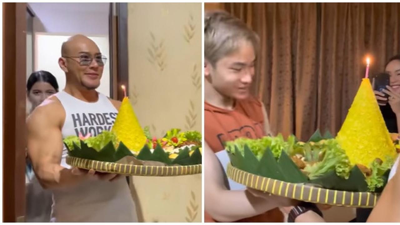 7 Momen Kejutan Ulang Tahun Azka Corbuzier, Ada Tumpeng dan Dihadiri Kalina Ocktaranny