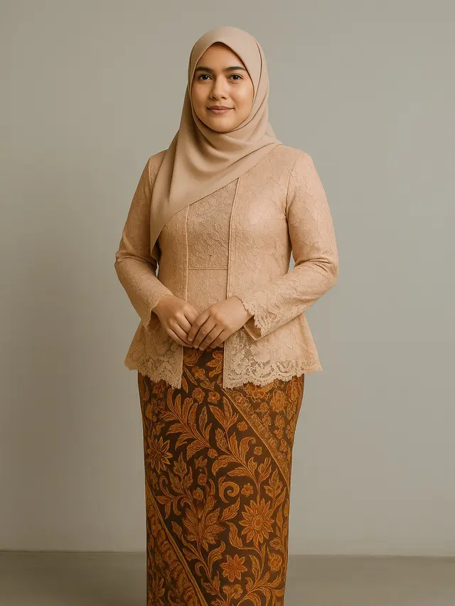 Model Batik Kutu Baru Hijab dengan Desain Anggun dan Sopan (Foto: ChatGPT)