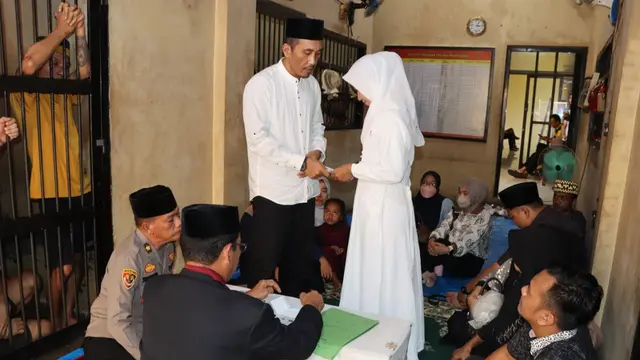 Tahanan narkoba menikah di rutan