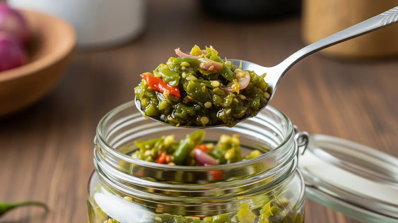 Cara Menyimpan Sambal Ijo Khas Padang Agar Awet/Gemini AI