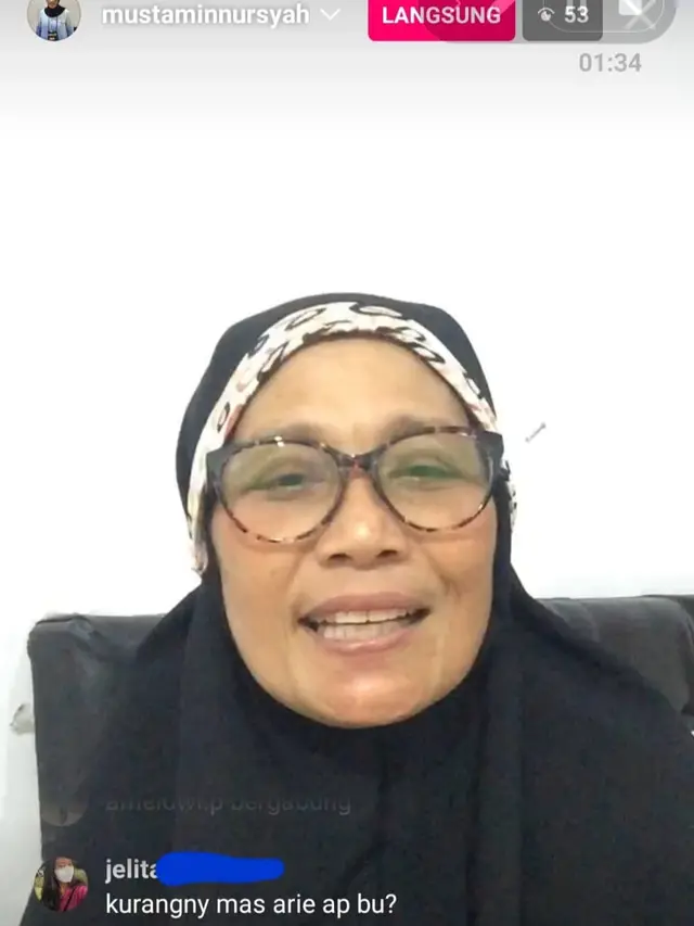 Nursyah ibunda Indah Permatasari. (Foto: Dok. Instagram @indahpermatas)