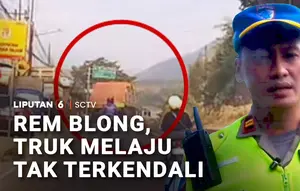 Rem Blong, Truk Melaju Tak Terkendali