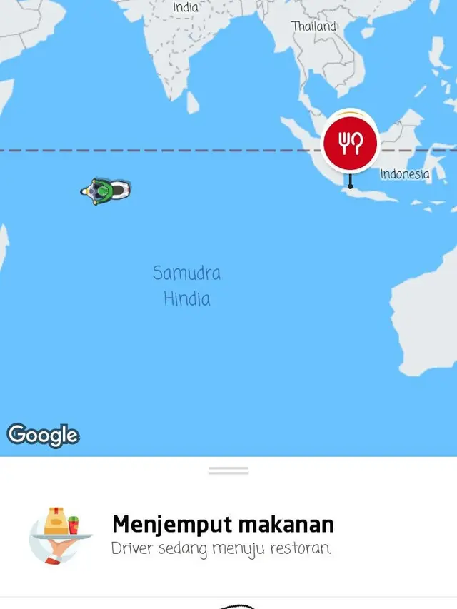 6 Potret Kocak Lokasi Ojol di Map Ini Bikin Mikir Keras