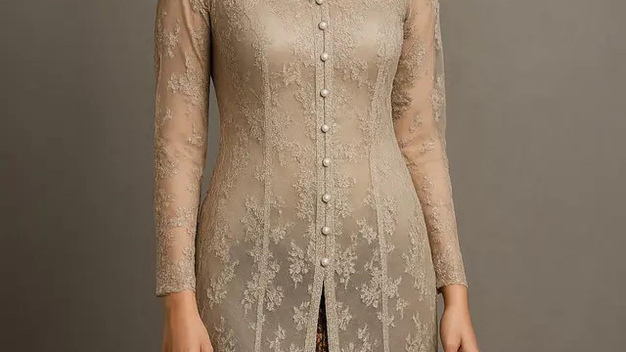 7 Model Kebaya Panjang Kancing Depan yang Trendi dan Anggun, Cocok untuk Kondangan sampai Wisuda
