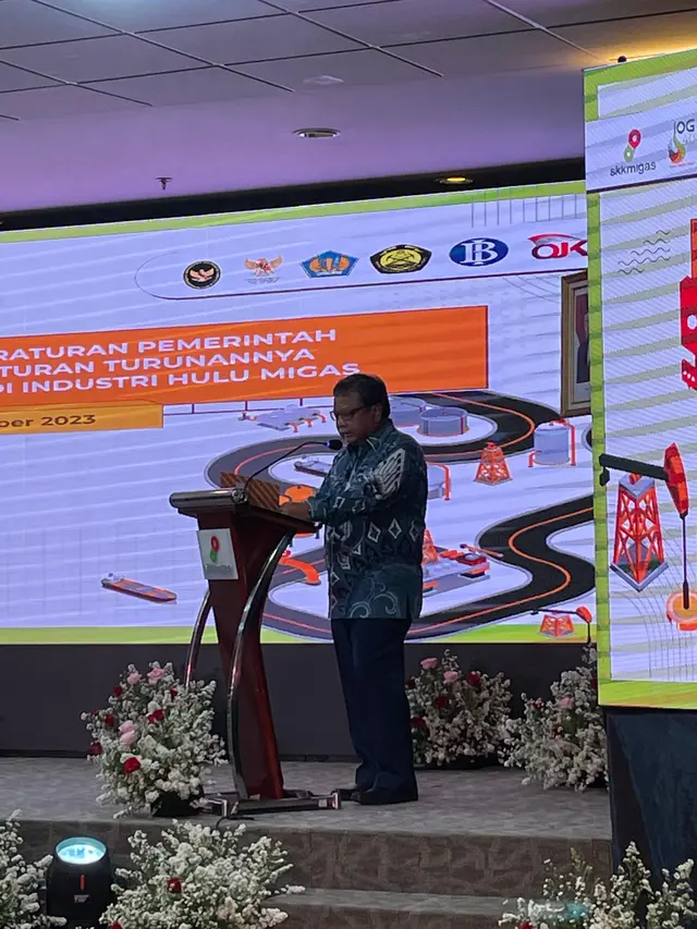 SKK Migas melakukan sosialisasi implementasi PP No 36 Tahun 2023 untuk Kontraktor Kontrak Kerja Sama (KKKS) dilaksanakan hari ini, Selasa 7 November 2023 di Jakarta. (Dok SKK Migas)
