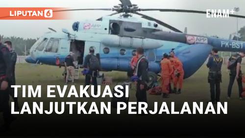 VIDEO: Evakuasi Korban Helikopter Polda Jambi Kembali Dilakukan