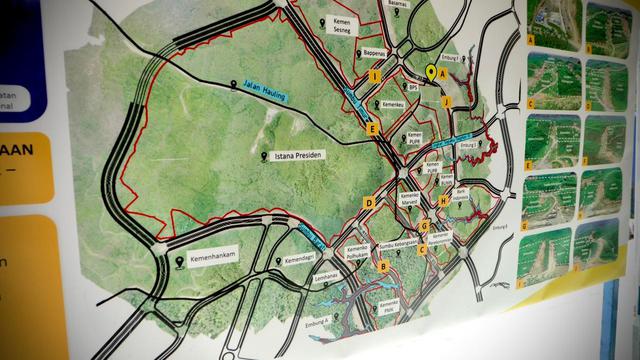 Desain IKN Nusantara di Kalimantan.