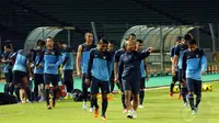 29 pemain Timnas Indonesia kembali berlatih di Stadion GBK Jakarta, (6/5/2014). (Liputan6.com/Helmi Fithriansyah)