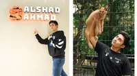 Potret Alshad Ahmad bareng 6 hewan peliharaannya. (Instagram/@alshadahmad)