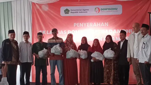 Pengesahan Yayasan DOMYADHU Depok sebagai Lembaga Amil Zakat Nasional.