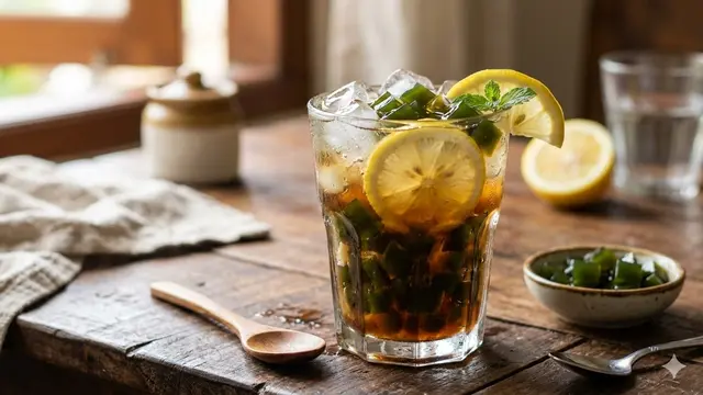 Resep Cincau Gula Merah (Foto: Gemini AI)
