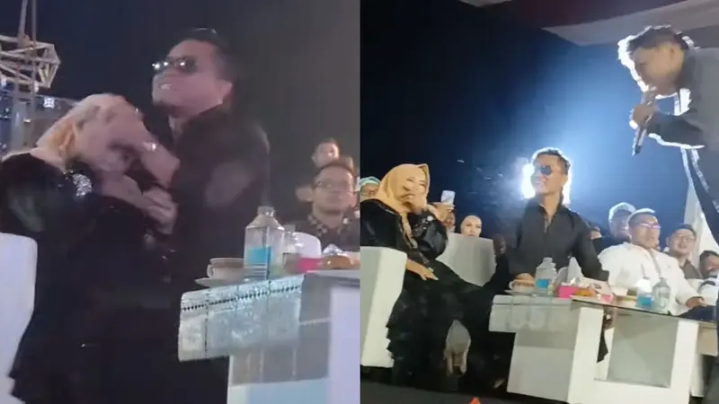 Viral Gus Miftah Toyor Kepala Istri Saat Nonton Denny Caknan Bernyanyi,  Candaannya Ditegur Warganet - Lifestyle Liputan6.com
