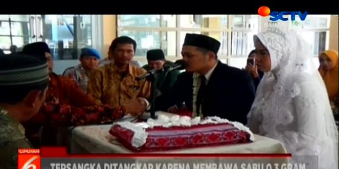 VIDEO: Haru Mewarnai Saat Tahanan Narkoba Menikah di Mapolres Perak Surabaya
