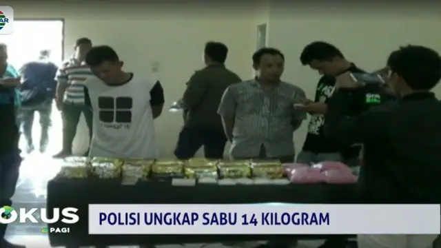 Polisi Sita Sabu 14 Kg dalam Kemasan Teh  di Deli Serdang