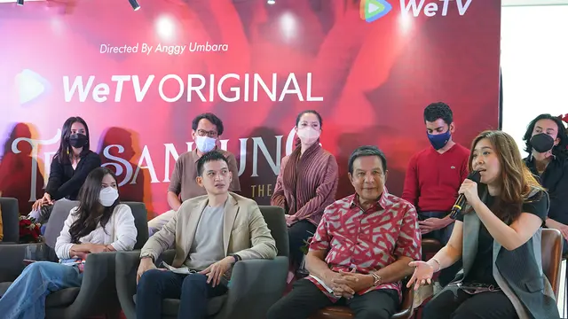 Jessica Mila menghadiri konferensi pers Tersanjung The Series di Jakarta, baru-baru ini.