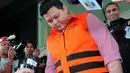 Teddy Renyut di duga menyuap Bupati Biak Numfor, Yesaya Sombuk, terkait proyek penanggulangan bencana pembangunan tanggul laut biak. (Liputan6.com/Faisal R Syam )