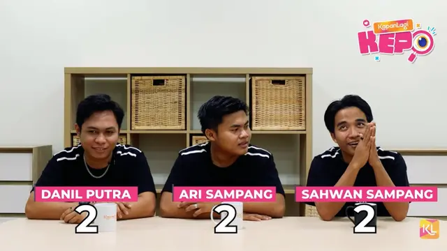 Danil, Ari dan Sahwan main games bareng KapanLagi (Credit: Youtube KapanLagi)