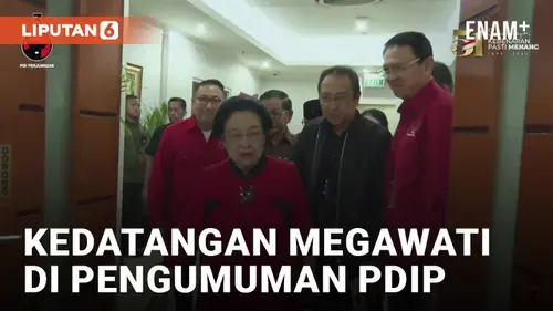 VIDEO: Momen Megawati Datang dan Dikawal Ahok